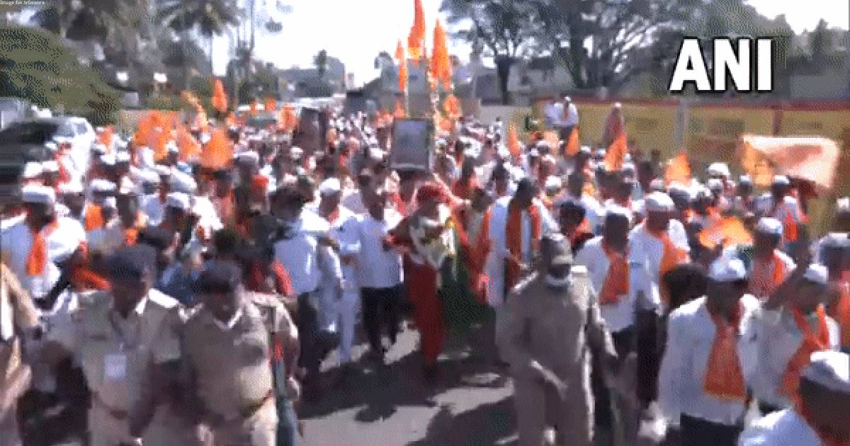 Karnataka: Panchamasali Lingayat hold padayatra in Belagavi for reservation
